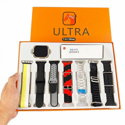 Ultra Smartwatch 7-in-1 Strap Set Big HD Display